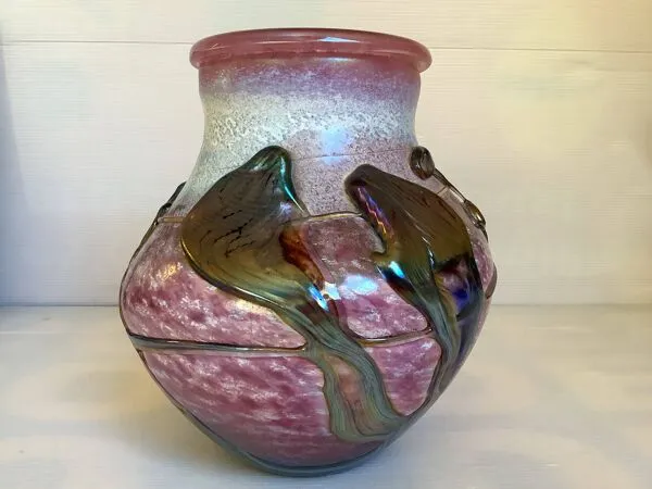 Illustration numéro 3 du produit Vase en cristal soufflé Novaro Jean Claude