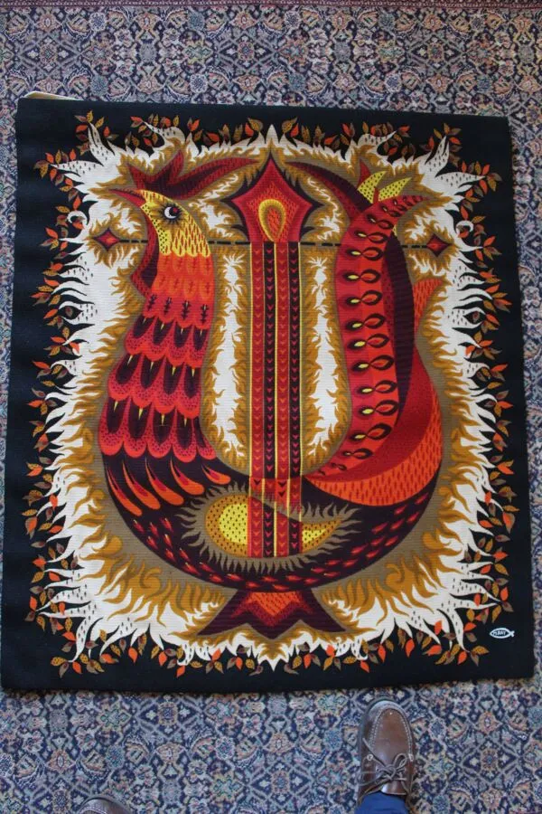 Illustration numéro 3 du produit Tapisserie ''L'oiseau Lyre'' par Michèle Ray