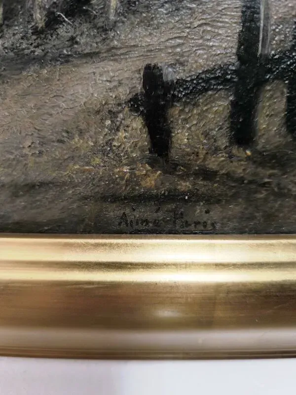 Illustration numéro 3 du produit Tableau huile sur toile, école française fin XIXeme