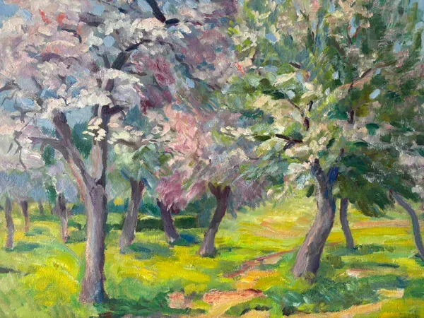 Illustration numéro 3 du produit Paysage fleuri signé Lacas