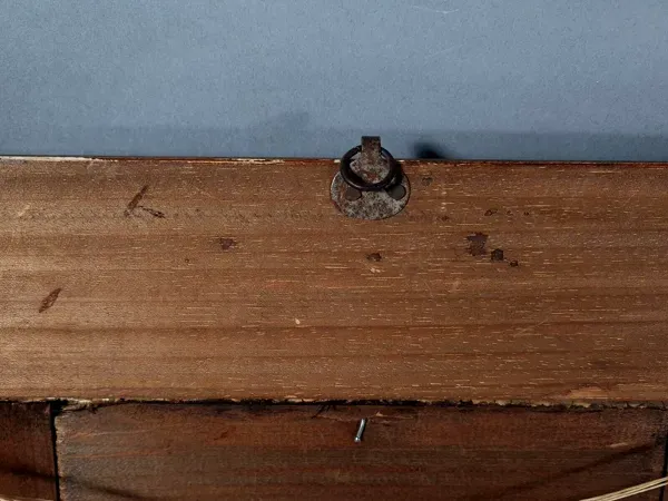 Illustration numéro 3 du produit Nature morte aux fruits XIXe siècle signée cadre bois feuille d'or