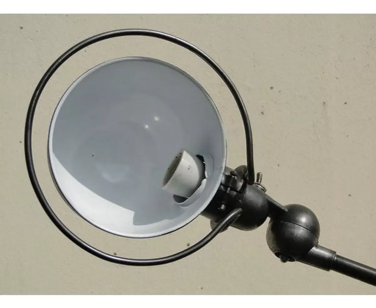 Illustration numéro 3 du produit Lampadaire Double Graphite industrielle 8 bras Jieldé de Jean Louis Domecq France 1960