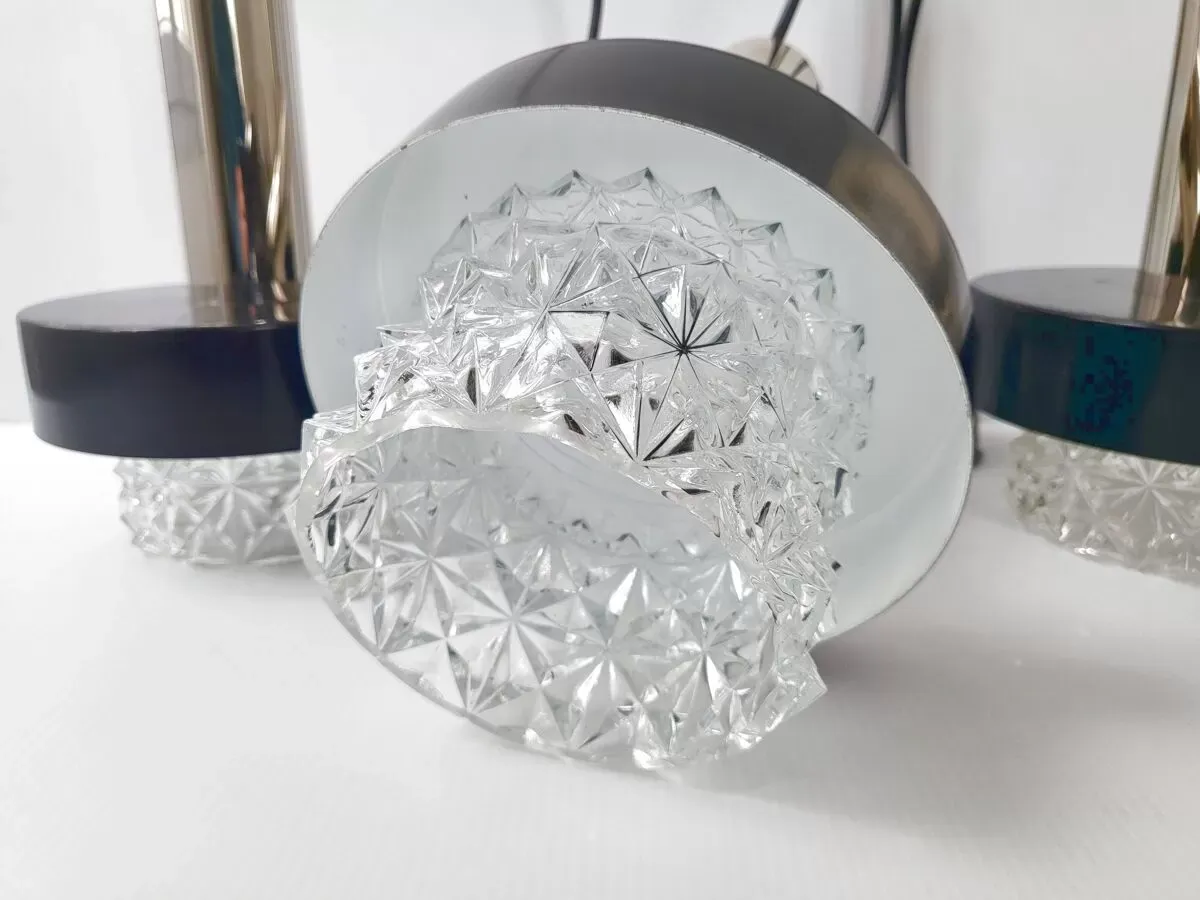 Illustration numéro 3 du produit Suite de 3 suspensions vintage 1960