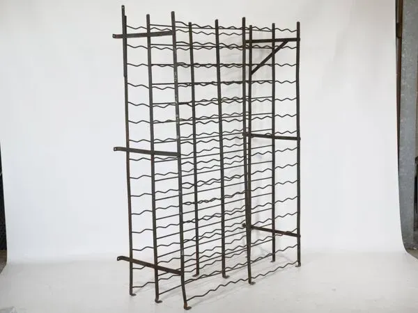 Illustration numéro 3 du produit Grand casier à vin vintage en métal, 1960s