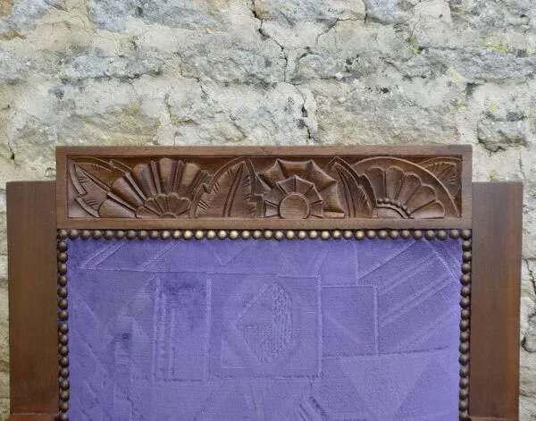 Illustration numéro 3 du produit Paire de fauteuils en chêne, Ecole d'Amsterdam, années 30