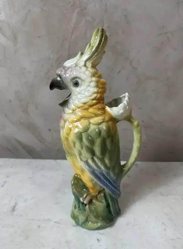 Illustration numéro 3 du produit Pichet barbotine Perroquet