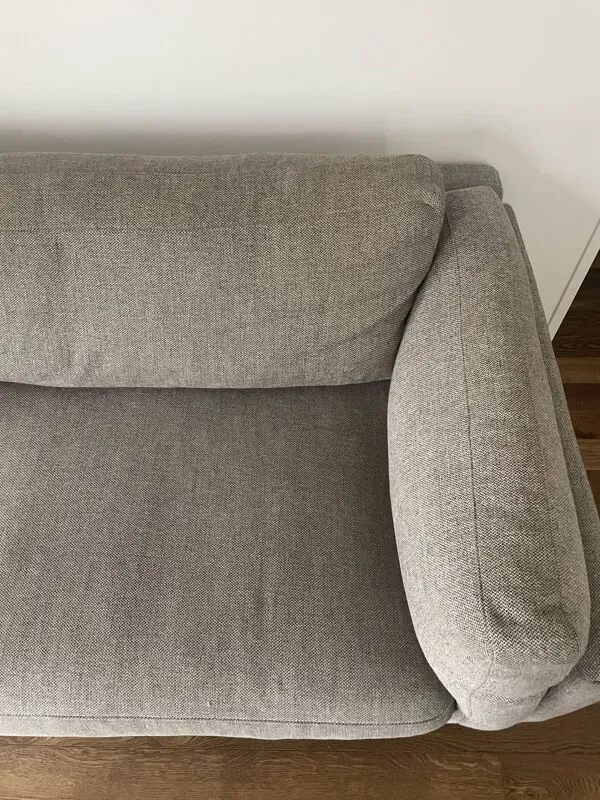 Illustration numéro 3 du produit Canapé 4 places AM PM modèle César Tissu Tweed Cappuccino