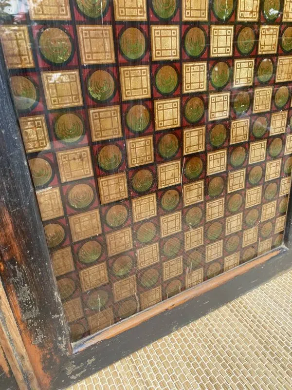 Illustration numéro 3 du produit Portes de placard double en bois et verre