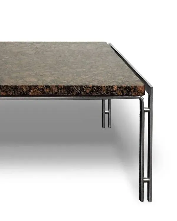 Illustration numéro 3 du produit Table basse avec plateau en pierre naturelle