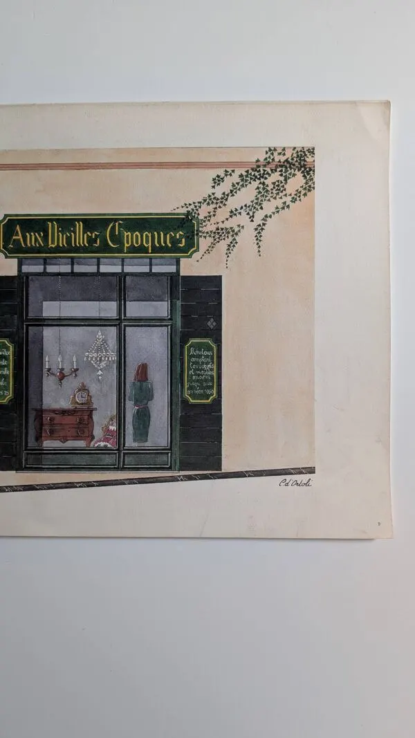Illustration numéro 3 du produit Lithographie ''Aux Vieilles Époques'' – Catherine d'Ortoli