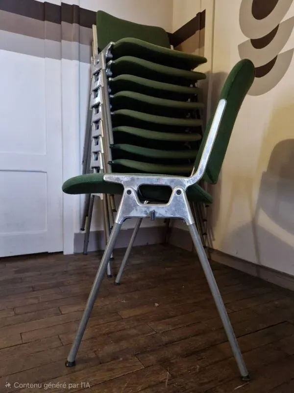 Illustration numéro 3 du produit Set de 4 Chaises DSC 106 par Giancarlo Piretti pour Castelli / Anonima