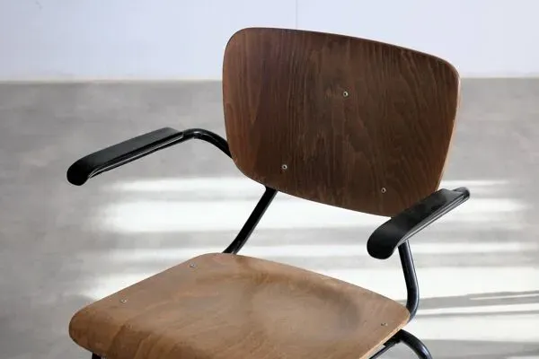 Illustration numéro 3 du produit ensemble de 6 chaises de salle à manger industrielles