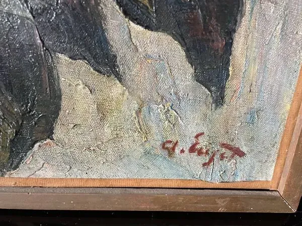 Illustration numéro 3 du produit Les tournesols ”Huile sur toile signée