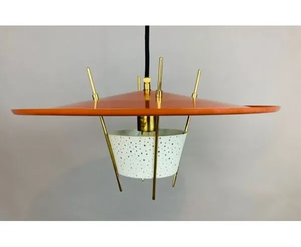 Illustration numéro 3 du produit Suspension laiton et tole perforée  Ernest Igl pour Hillebrand