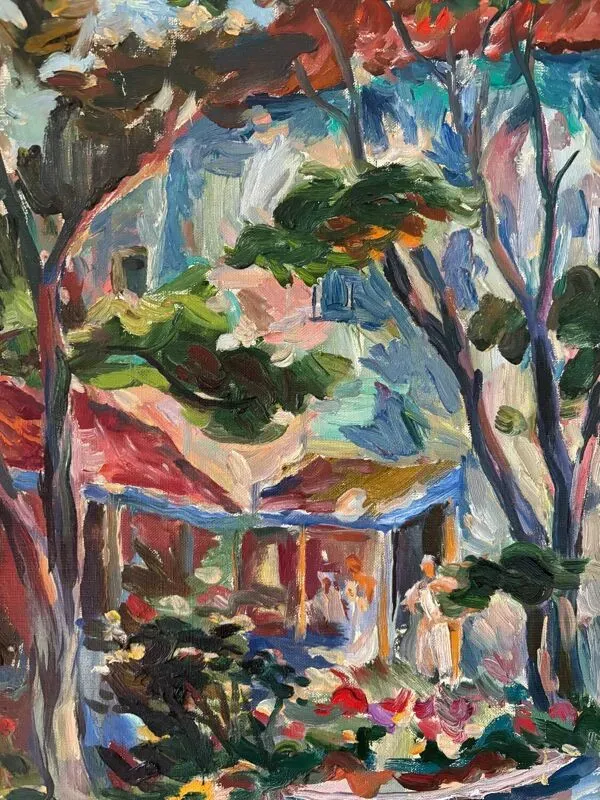 Illustration numéro 3 du produit Paysage école russe signée