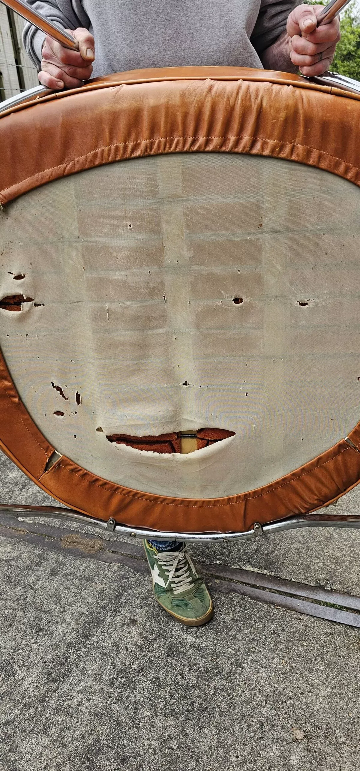 Illustration numéro 3 du produit Chaise ondalunga vintage Gastone Rinaldi 1971