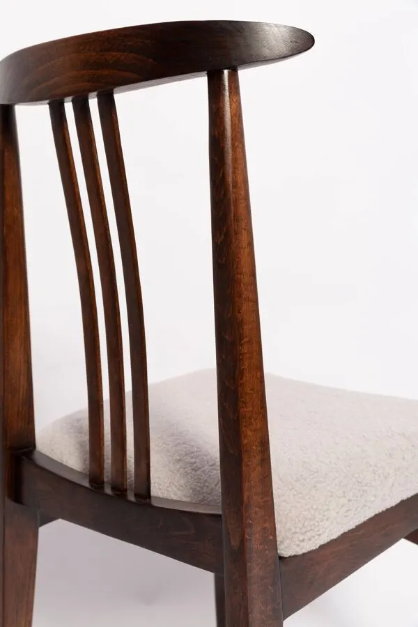 Illustration numéro 3 du produit Chaise Mid-Century en Bouclé et Hêtre par M. Zielinski, Europe, 1960s