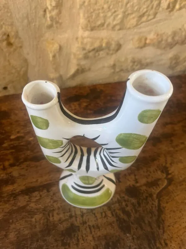 Illustration numéro 3 du produit REVERNAY. Vase sculpture barbotine 1970’s h 25cm