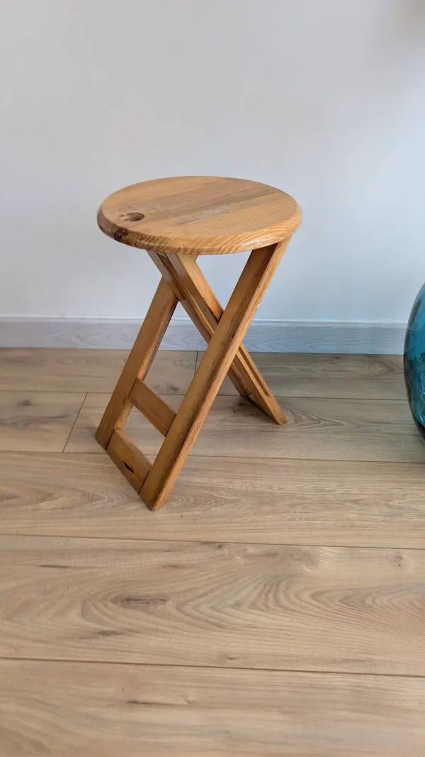 Illustration numéro 3 du produit Tabouret pliant TS attribué à Roger Tallon – design français années 70