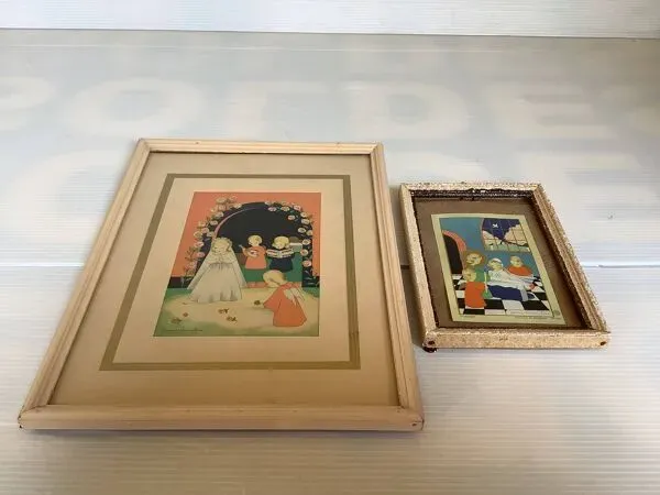 Illustration numéro 3 du produit Duo de cadres illustrations religieuses