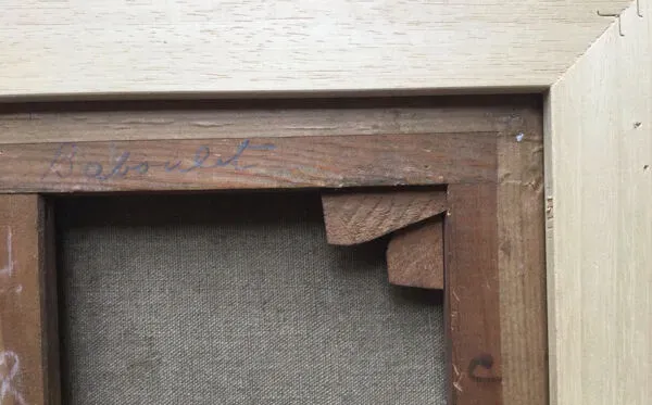 Illustration numéro 3 du produit François baboulet 1914-2010.a la plage.huile:papier marouflé sur toile