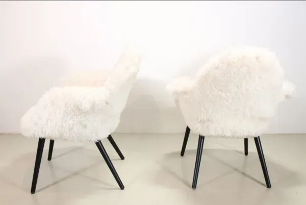 Illustration numéro 3 du produit 2 chaises Vitra Organic de Charles Eames et Eero Saarinen