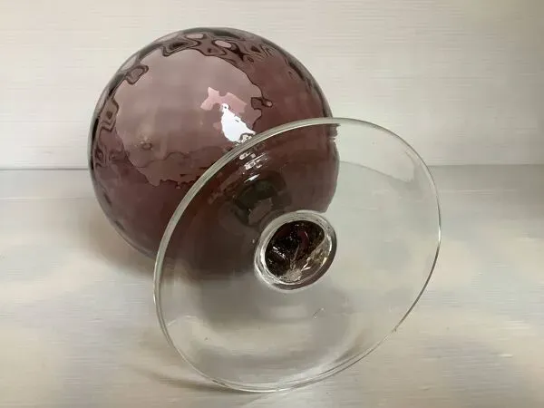 Illustration numéro 3 du produit Vase verre prune violine Empoli Italy