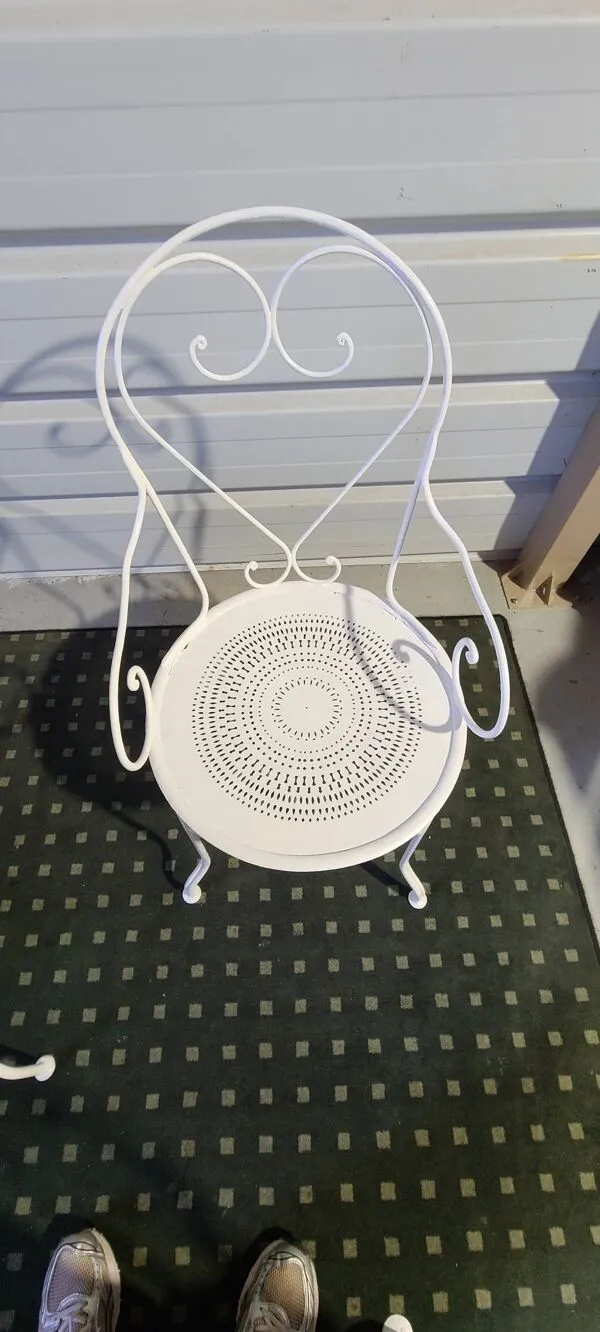 Illustration numéro 3 du produit Salon de Jardin Mid-Century en Fer Forgé