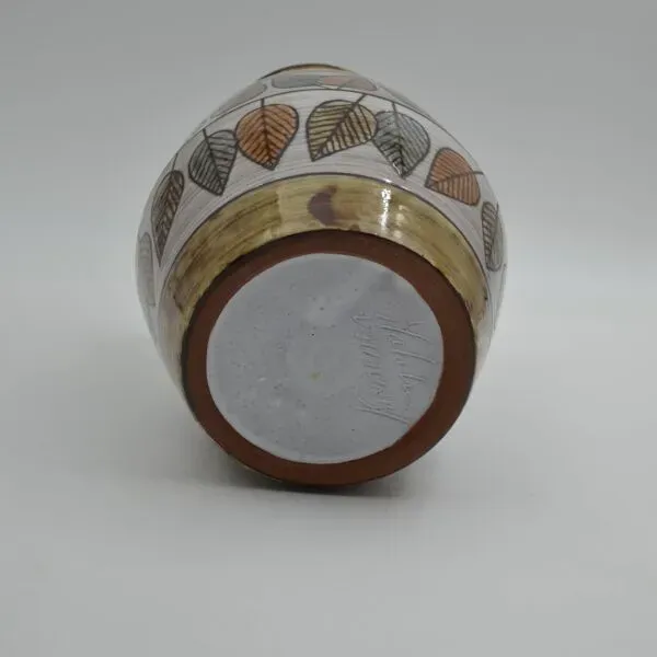 Illustration numéro 3 du produit Vase balustre en faïence de Jean-Claude Malarmey à Vallauris