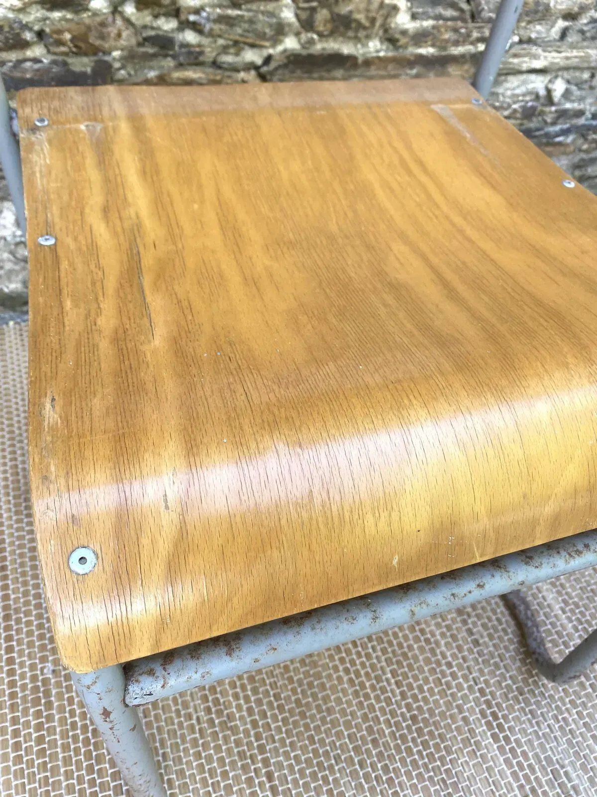 Illustration numéro 3 du produit Chaises traineau industrielles anglaises Remploy années 50-60