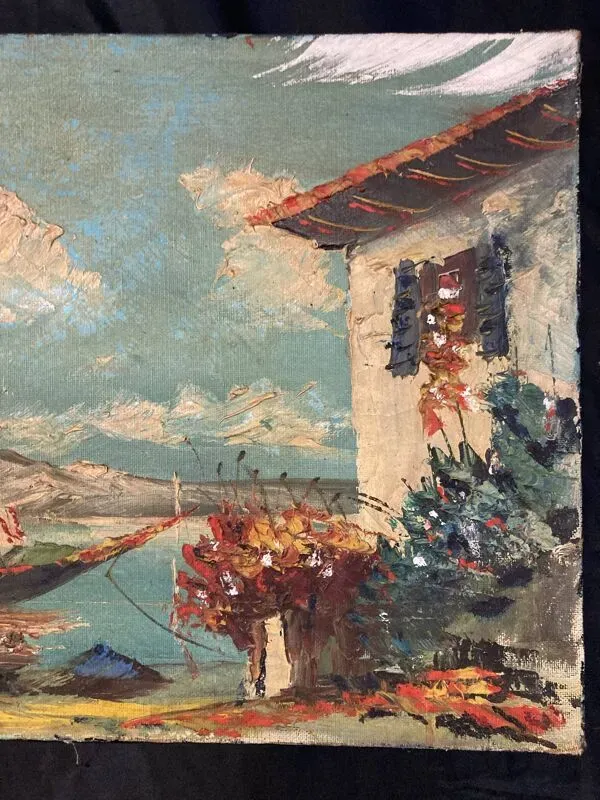 Illustration numéro 3 du produit Marine Méditerranéenne, huile sur toile