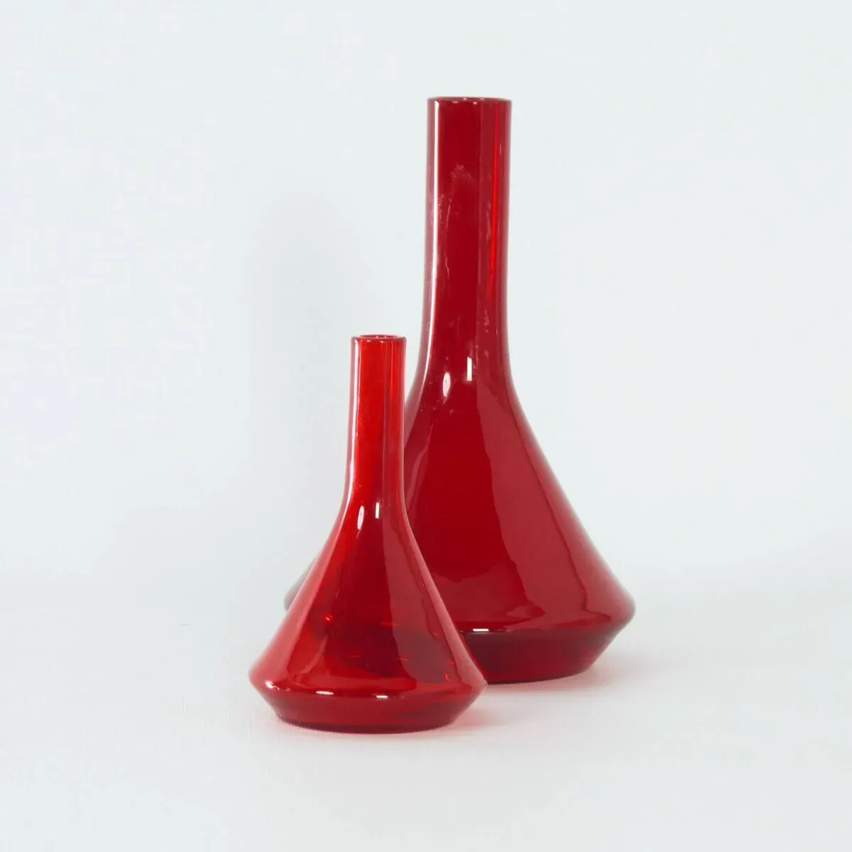Illustration numéro 3 du produit Vase rouge d'AD Copier pour Glasfabriek Leerdam, années 1960