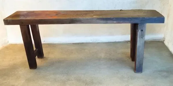 Illustration numéro 3 du produit Ancien établi de menuisier meuble de métier