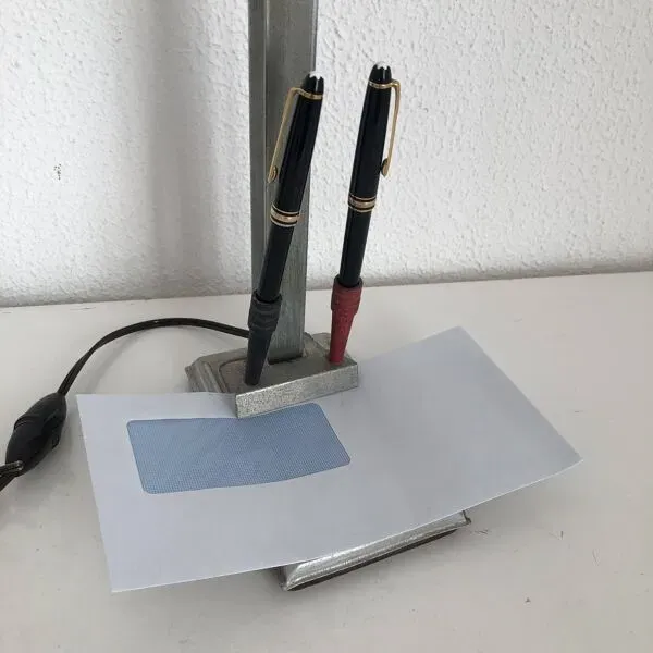 Illustration numéro 3 du produit Grande lampe vintage 1920 Pirouett Art Déco bureau - 50 cm