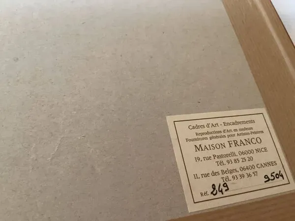 Illustration numéro 3 du produit Cadre port de saint tropez aquarelle