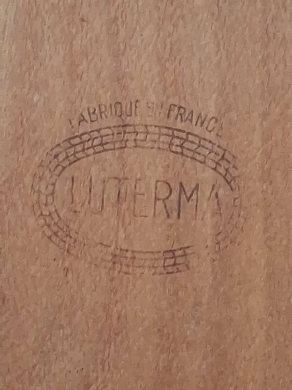 Illustration numéro 3 du produit 8 Chaises Bistrot dont 2 Luterma Hêtre Massif Années 50 Authentiques