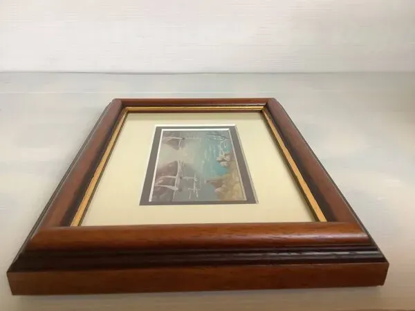 Illustration numéro 3 du produit Petit tableau Marine huile sur panneau signée