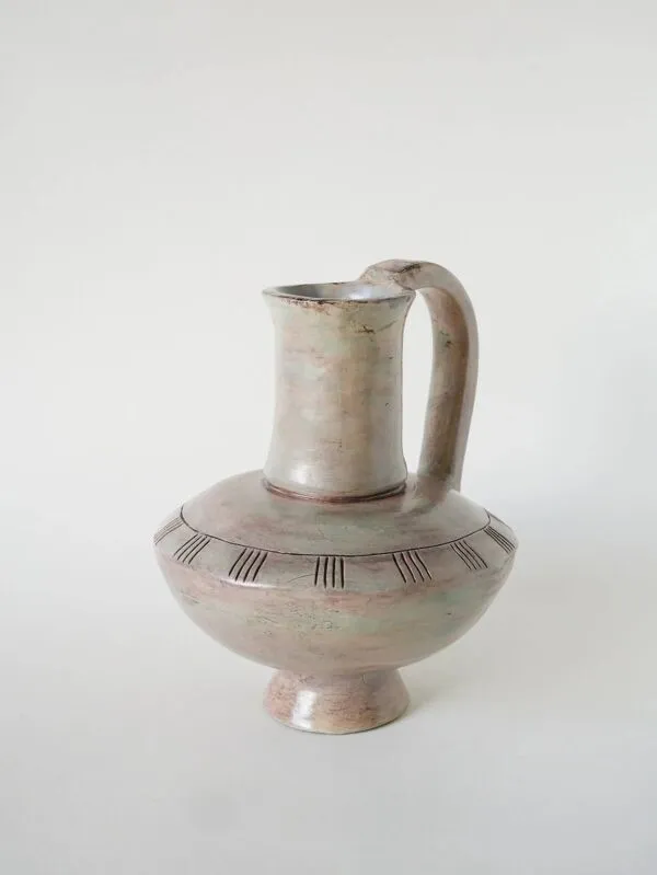 Illustration numéro 3 du produit Grand vase en poterie, style brutaliste, 1970