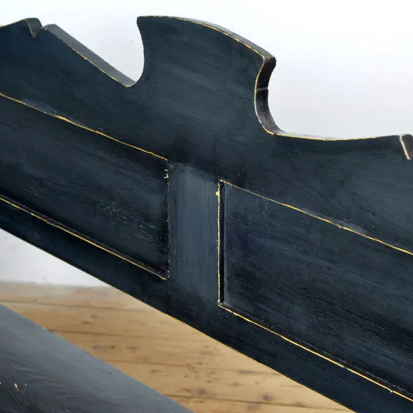 Illustration numéro 3 du produit Banc en pin ancien à plateau rabattable, années 1900