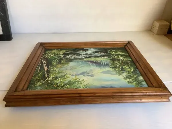 Illustration numéro 3 du produit Tableau paysage de montagne et torrent