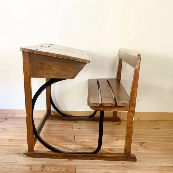 Illustration numéro 3 du produit Double bureau d’écolier Marcel Roy