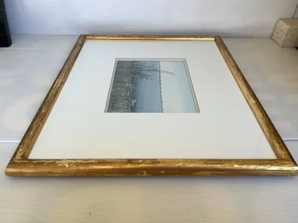 Illustration numéro 3 du produit Tableau encadré la Camargue signé Michel Tombereau