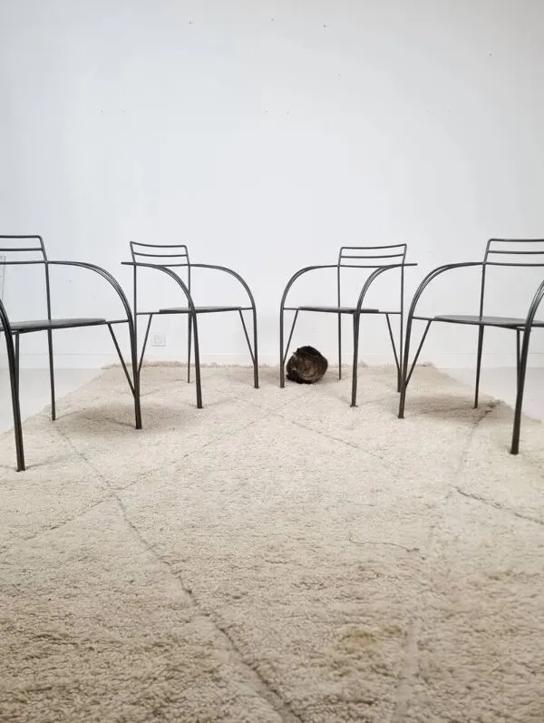 Illustration numéro 3 du produit Ensemble de 4 fauteuils par Pascal Mourgue pour Fermob