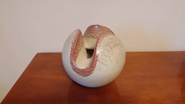 Illustration numéro 3 du produit Vase Bertoncello Ceramiche – design sculptural italien – années 1970