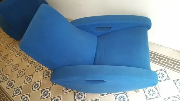 Illustration numéro 3 du produit 1/2  Rares Fauteuils club lounge chair 1955 de Francois Letourneur pour Maurice Mourra