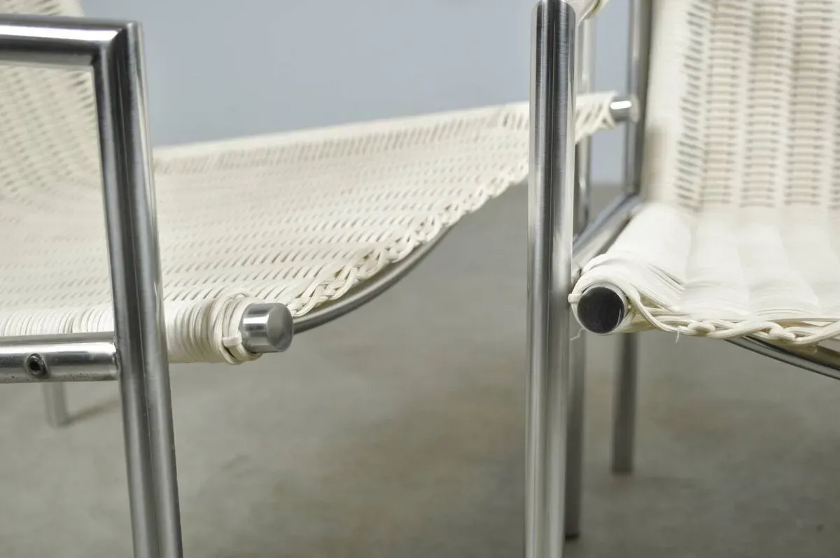 Illustration numéro 3 du produit SPECTRUM / Fauteuils vintage en rotin sz01 / Martin Visser / Pays-Bas années 1980