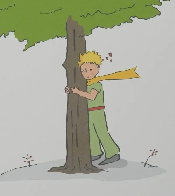 Illustration numéro 3 du produit Antoine de Saint-Exupéry : Écologie, Le Petit Prince veille sur les arbres, lithographie