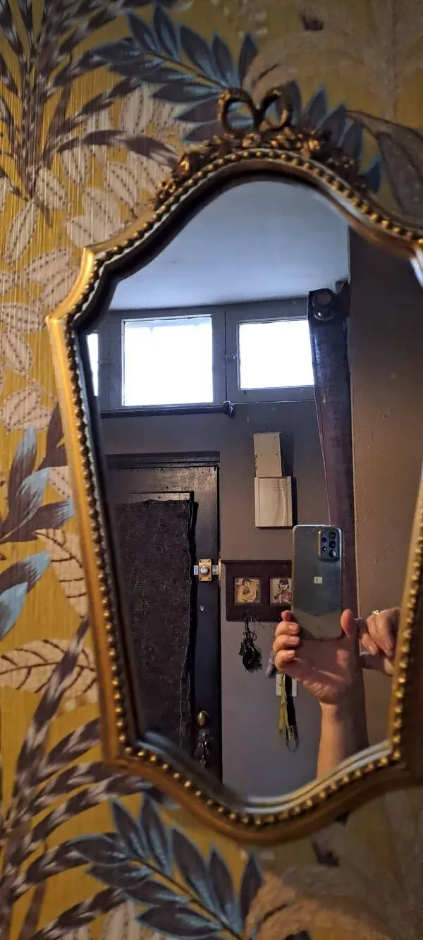 Illustration numéro 3 du produit Miroir Doré XX France Décoration vintage Cadre bois dorure classique