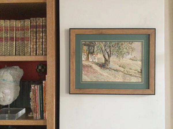 Illustration numéro 3 du produit Ecole russe,Village sur le Don.Aquarelle