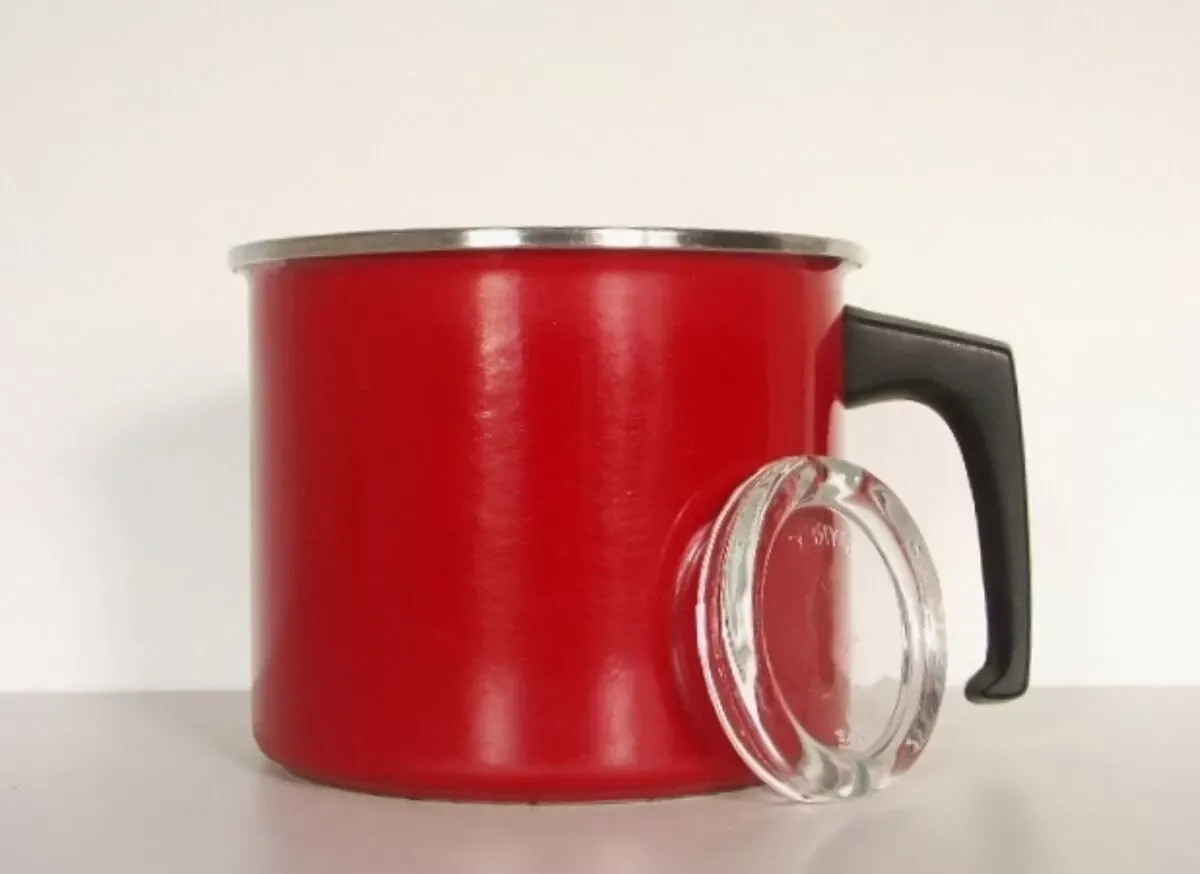 Illustration numéro 3 du produit Plat rectangulaire acier émaillé vintage 30/40